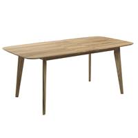 Erren table à manger rectangulaire extensible en bois clair 6/8 personnes