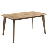 Erren table à manger rectangulaire extensible en bois clair 6/8 personnes