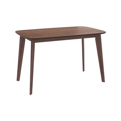 Erren table à manger rectangulaire en bois foncé 4 personnes