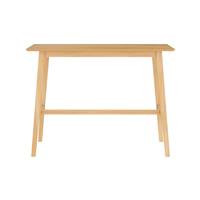 Merida table de bar en bois clair naturel 4 personnes