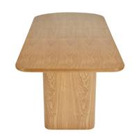 Alegro table à manger extensible organique en bois blond 4-8pers