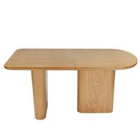 Alegro table à manger extensible organique en bois blond 4-8pers
