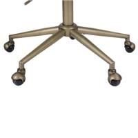 Alexia chaise de bureau rotative à roulettes tissu tweed beige miami