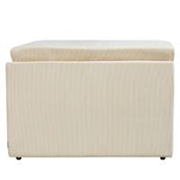Martina module d'angle pour canapé en tissu côtelé beige pampa
