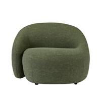 Coppa fauteuil en tissu vert cactus asymétrique