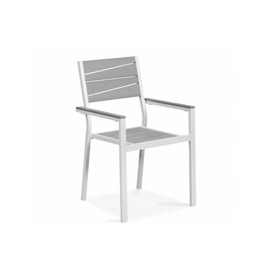 St Raphael fauteuil gris clair et taupe