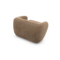 Taigano fauteuil 1 place en velours marron