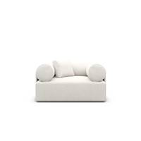 Anicipri fauteuil en tissu texturé blanc