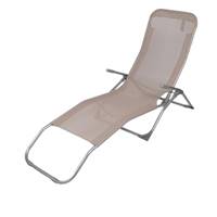 Le Corfou bain de soleil toile polyester enduit PVC gris taupe