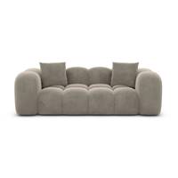 Cotton canapé 2 places en velours beige foncé