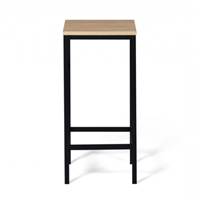 Misou tabouret de bar H67 en bois et métal