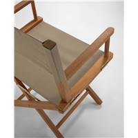 Jola chaise de jardin pliante bois massif et tissu vert