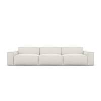 Stacele canapé 4 places en tissu texturé blanc