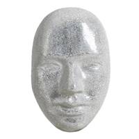 Adam visage masque blanc en fibre de verre H66cm