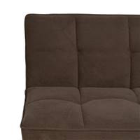 Alex Canapé-lit convertible en tissu taupe et bois