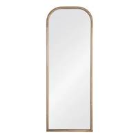 Kati grand miroir en bois naturel 2 bords arrondis H160cm
