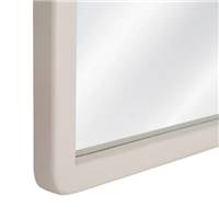 Ilena grand miroir arrondi en bois de paulonia blanc cassé H160cm
