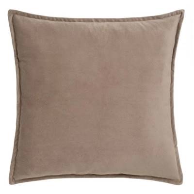 Burn coussin en polyester taupe 55x55cm