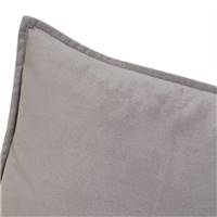 Burn coussin en polyester velours gris clair 55x55