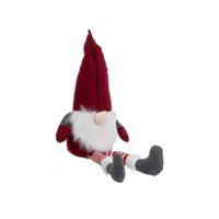 Elf butoir de porte lutin en tissu rouge
