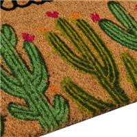 Kassie tapis en fibre de coco WELCOME 5 cactus 60x40cm