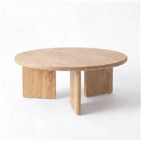 Tokyo table basse ronde en bois massif de mindi 80cm
