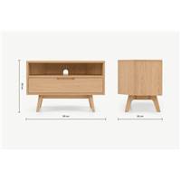 Jenson meuble TV d'angle couleur chêne
