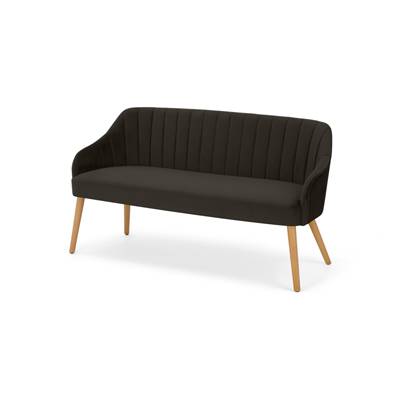 Bolton banc velours gris