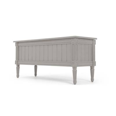 Bourbon banquette ottomane gris