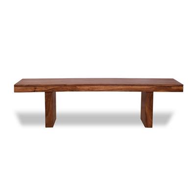 Cojun banc bois massif marron