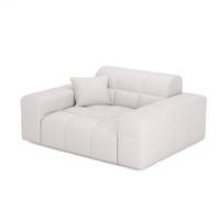 Bloom fauteuil en cuir blanc