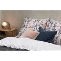Ibaa housse de couette beige rose 135x200