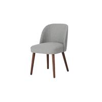 Swinton chaise gris montagne et bois teinté foncé