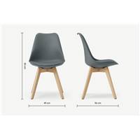 Deon chaise grise et bois