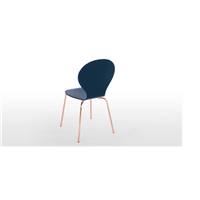 Kitsch chaise bleu et cuivre