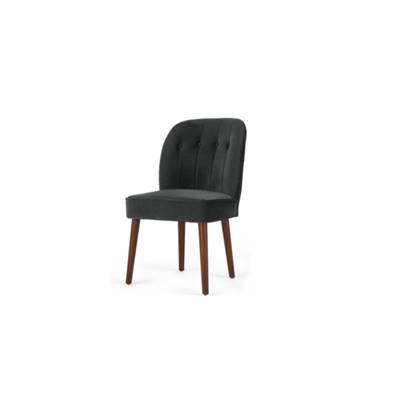 Margot chaise velours gris graphite