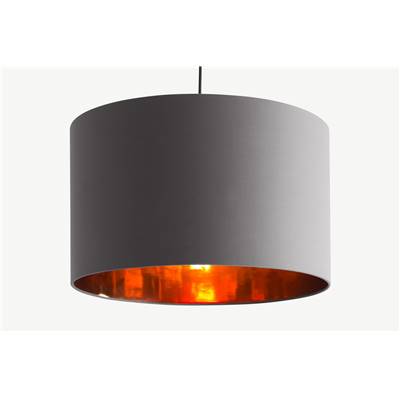 Oro très grand abat-jour gris et cuivre
