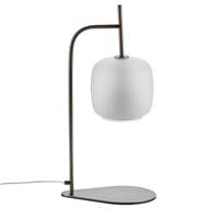 Situmo lampe de table noir et verre opaque