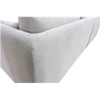 Joba canapé 4 places tissu texturé grège