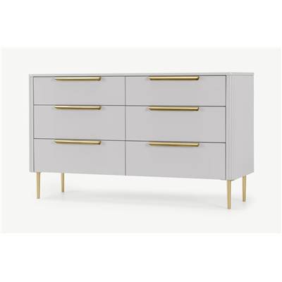 Ebro commode gris et laiton