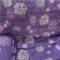 Housse de bz matelassée violet à motif blanc 140x200