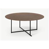 Morland table basse ronde bronze oxydé