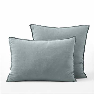 Elana lot de 2 taies d'oreiller vert de gris 65X65