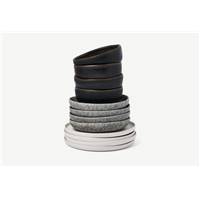 Zaeden service 12 pièces blanc cassé, gris chiné et charbon