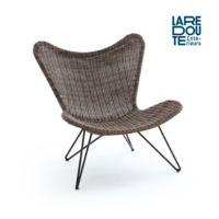 Fasillon fauteuil de jardin en resine tressée