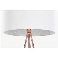 Frances lampadaire tripode cuivre