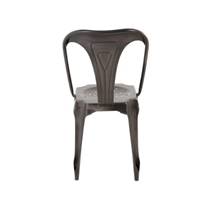 Indus chaise métal grise antique
