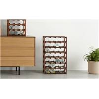 Clover porte-bouteilles bois d'acacia naturel