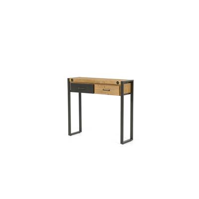 Kiko console acacia et métal 2 tiroirs