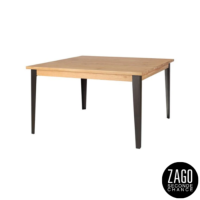 Manhattan table à manger carrée en chêne et métal L140